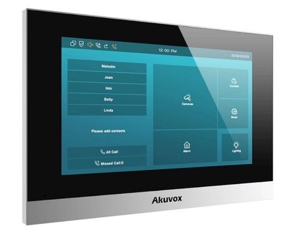 Комплект видеодомофона Akuvox E12W + Akuvox C313N 00-00078458 фото