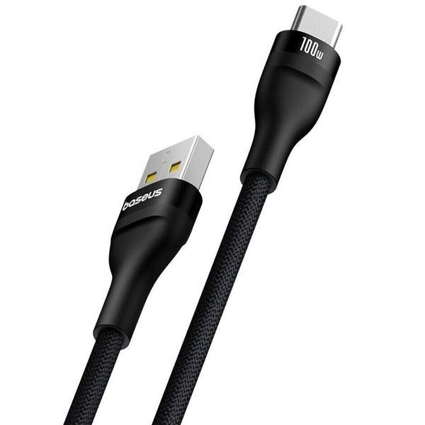 Кабель Baseus Flash 2 Charging Cable USB to USB-C 100W 2m Cluster Black 00-00078097 фото