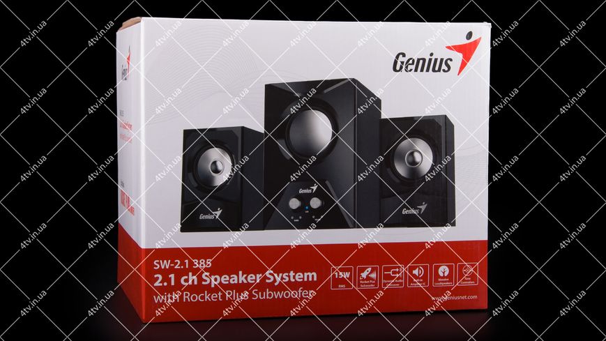 Колонки 2.1 Genius SW-385 чорні 41587 фото