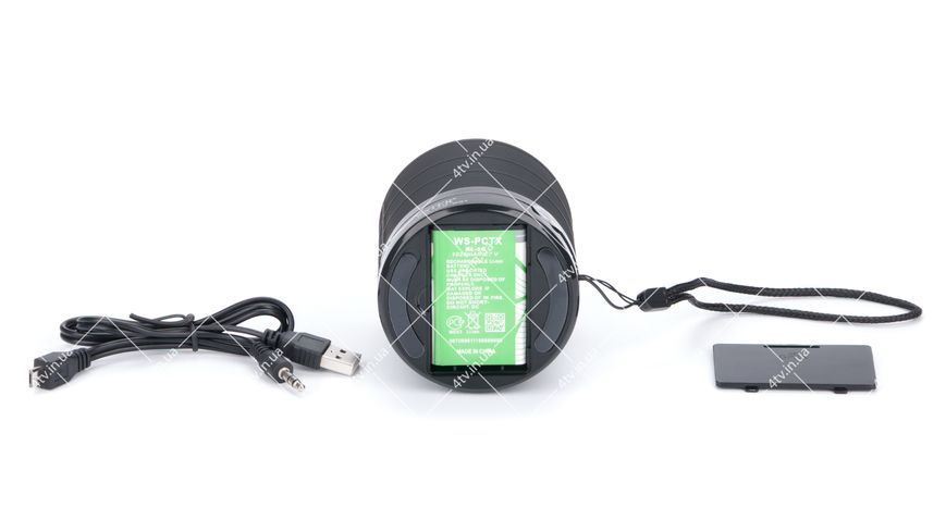 Колонка портативная WSTER WS-631 Bluetooth черная 42037 фото