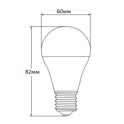 Світлодіодна лампочка LEDSTAR 6W E27 4000K STANDARD A60 49001 фото