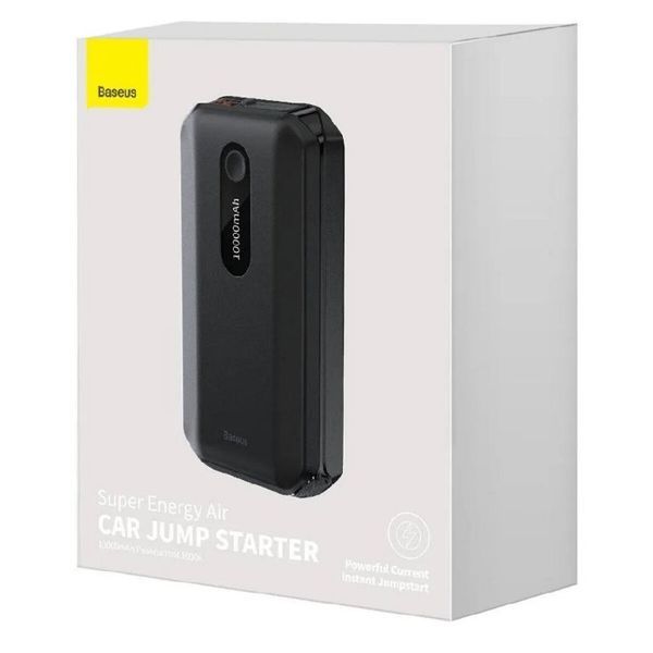 Пускозарядний пристрій Baseus Super Energy Air Car Jump Starter автомобільний 10000mAh Black 49682 фото