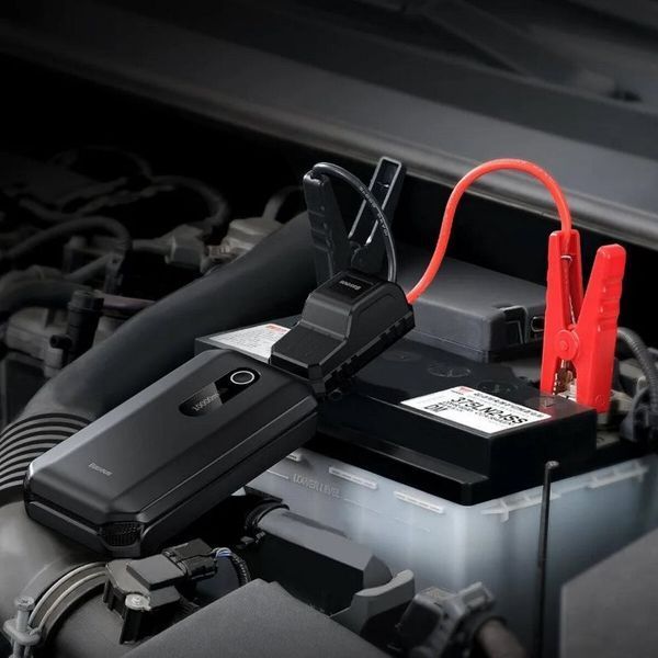 Пускозарядний пристрій Baseus Super Energy Air Car Jump Starter автомобільний 10000mAh Black 49682 фото