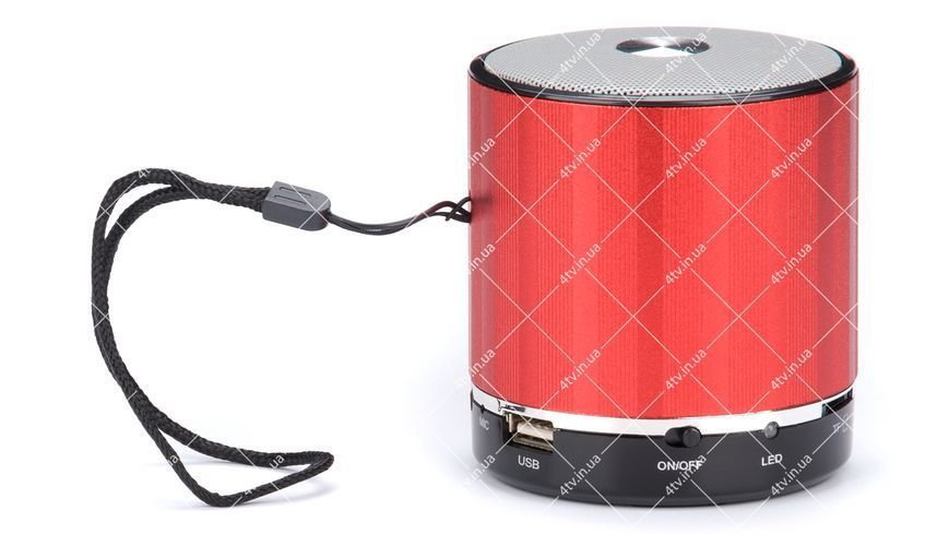 Колонка портативная WSTER WS-231BT Bluetooth красная 42039 фото