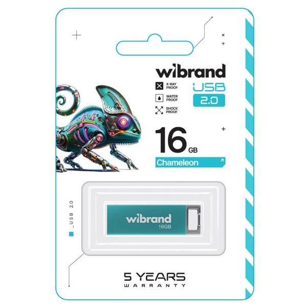 Накопичувач Wibrand Сhameleon 16Gb light blue USB 2.0 (WI2.0/CH16U6LU) 51388 фото