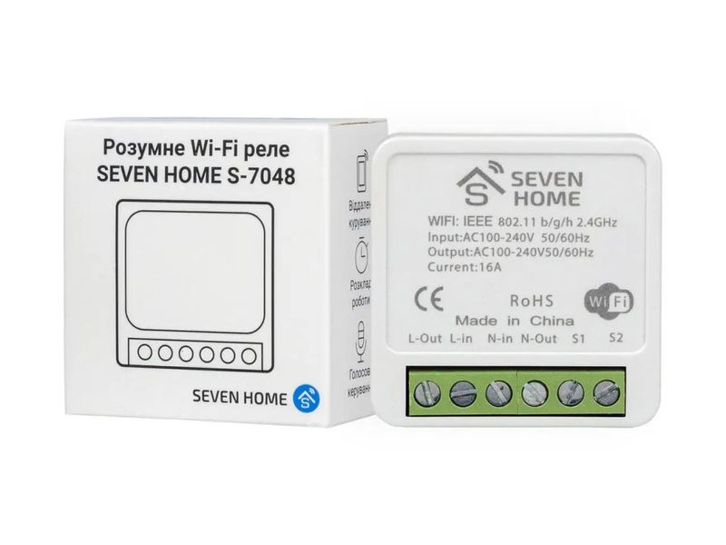 WiFi реле SEVEN HOME S-7048 Smart 48229 фото