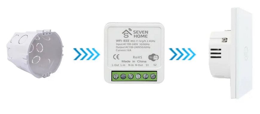 WiFi реле SEVEN HOME S-7048 Smart 48229 фото