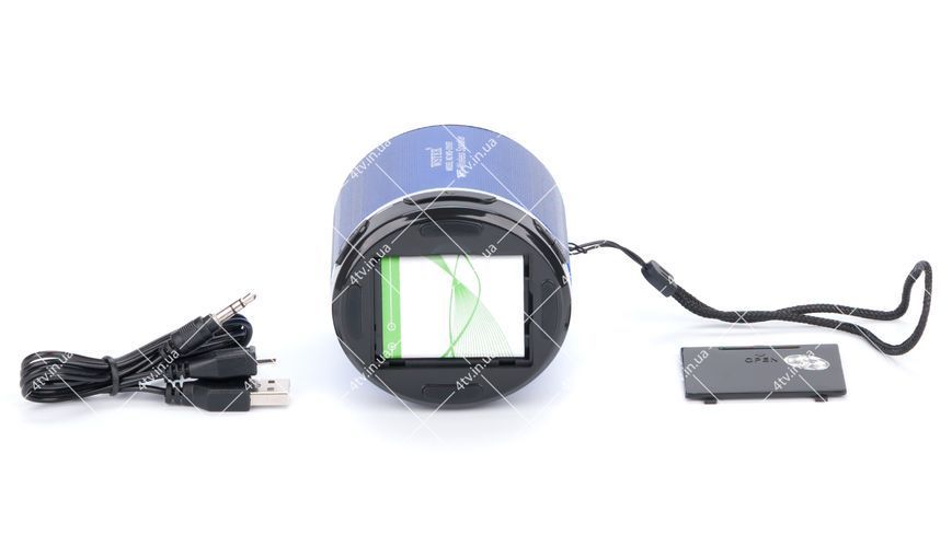 Колонка портативная WSTER WS-231BT Bluetooth синяя 42040 фото