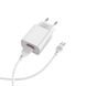 Адаптер мережевий BOROFONE BA20A + single port charger set (Micro) White 51342 фото 2