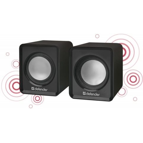Колонки USB Defender SPK 22 2х2,5W USB black (65503) 00-00077999 фото
