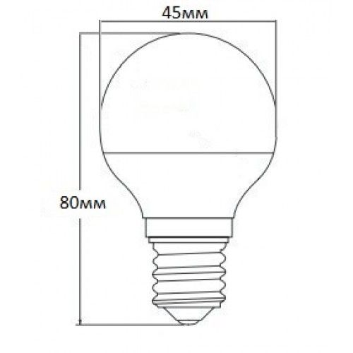 Світлодіодна лампочка LEDSTAR 6W E14 4000K STANDARD G45 (кулька) 40830 фото