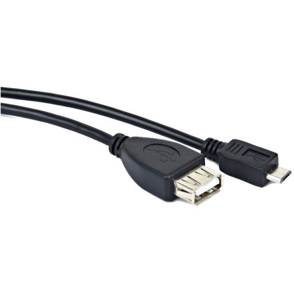 Кабель OTG Maxxter USB 2.0 AF - Micro USB 0.15 м 48128 фото