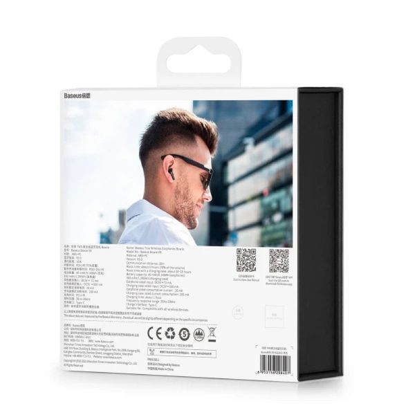 Бездротові навушники Baseus True Wireless Earphones Bowie E8 Black 00-00078253 фото