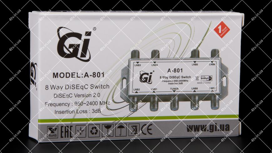 DiSEqC 8х1 GI A-801 внутр. 41038 фото