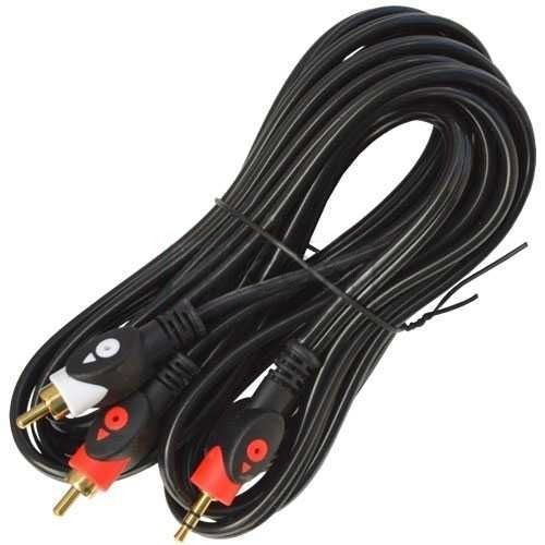 Кабель 2RCA-3.5мм Jack Audio Tcom gold, &Oslash;4х8мм, 5м, черный 00-00078661 фото