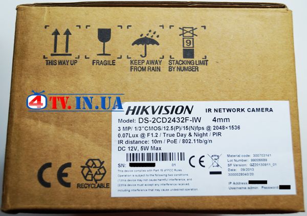 IP камера Hikvision DS-2CD2432F-IW 48589 фото