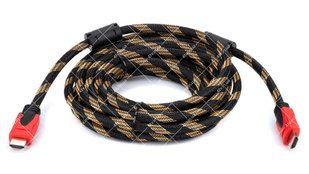 Кабель HDMI-HDMI v.1.4 плетенный с фильтрами 5 метров 42254 фото