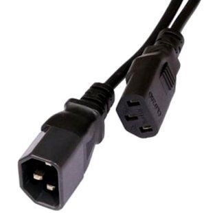 Шнур удлинитель C13-C14 PC-monitor 0,75мм длина 1,8м черный 51619 фото