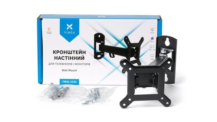 Кронштейн для телевізора Vinga TM31-1151 13-27" 43975 фото