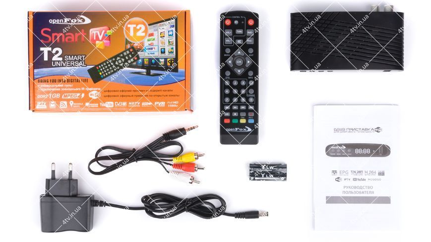 OpenFox T2 SMART UNIVERSAL DVB-T2 IR + пульт, що навчається 41616 фото