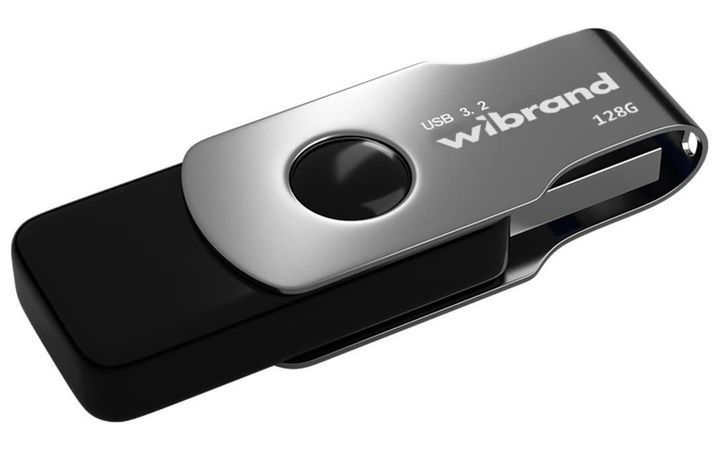 Флеш-накопичувач Wibrand USB 3.2 Gen1 Lizard 128GB Black 00-00078422 фото