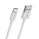 Кабель BOROFONE BX22 USB 2.0 TYPE-C 3A 1 метр white 50544 фото 1