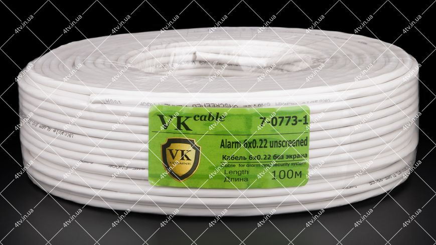 Кабель сигнальний VKcable 6x0.22 CCA 100 метрів 40505 фото