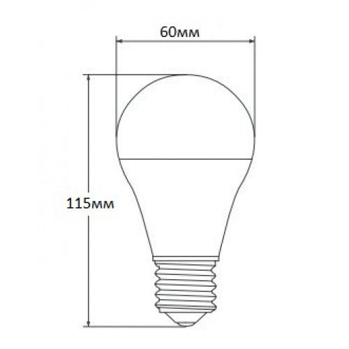 Світлодіодна лампочка LEDSTAR 12W E27 4000K STANDARD A60 40802 фото