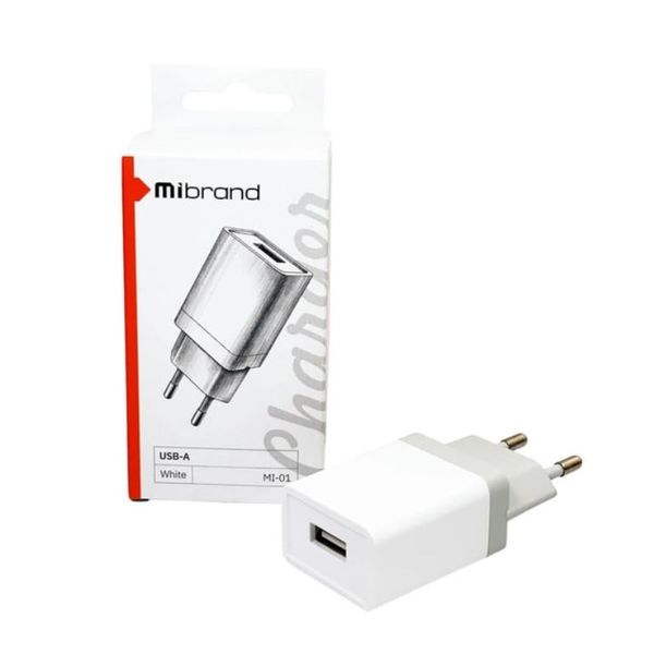 Адаптер мережевий Mibrand Mi-01 Travel Charger Usb-A 50364 фото