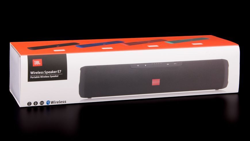 Колонка портативна JBL WIRELESS SPEAKER E7 Bluetooth чорна copy 41265 фото
