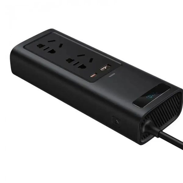 Автомобільний інвертор Baseus In-car Inverter 150W (220V CN/EU) Black 00-00078312 фото