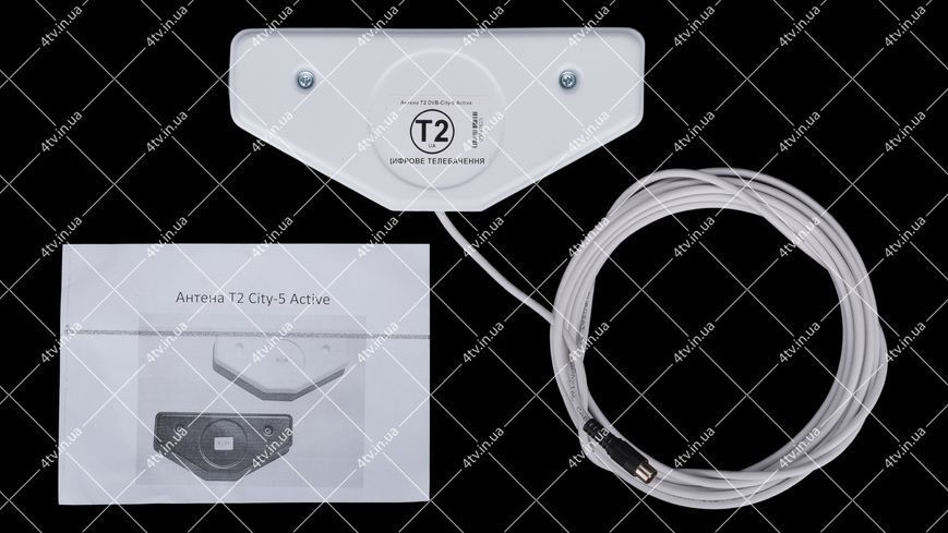 Т2 антена Yagi DVB T2 City5 Active кімнатна активна 5V 43254 фото