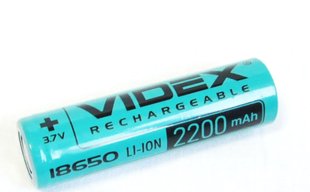 Акумулятор Li-ion Videx 18650 2200mAh 3.7V Green 47413 фото