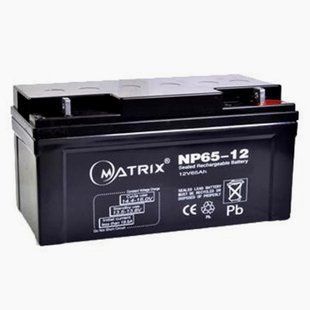 Батарея акумуляторна Matrix NP65-12 12 V 65 Ah 46208 фото