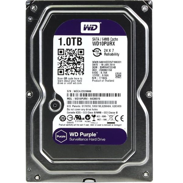 Жорсткий диск Western Digital 3.5" 1TB (WD10PURX) 45558 фото