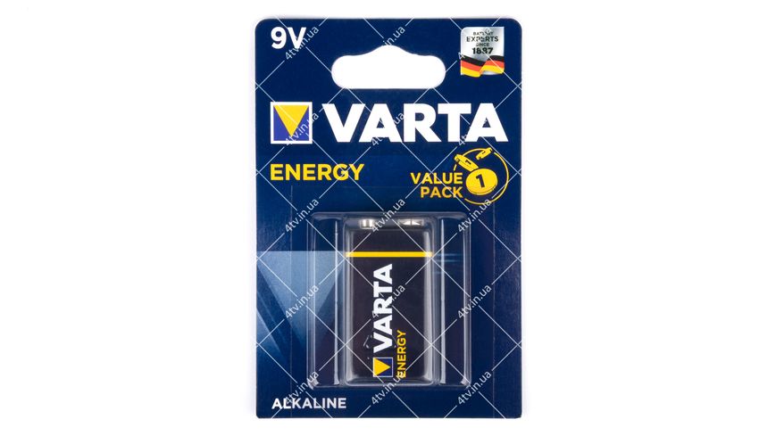 Батарейка Varta Energy 9V 4122 6LP3146 "Крона" 41694 фото