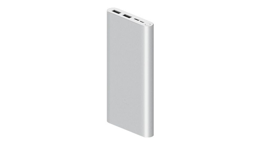 Power Bank Xiaomi Mi 3 NEW 10000mAh Fast Charge Silver 44894 фото