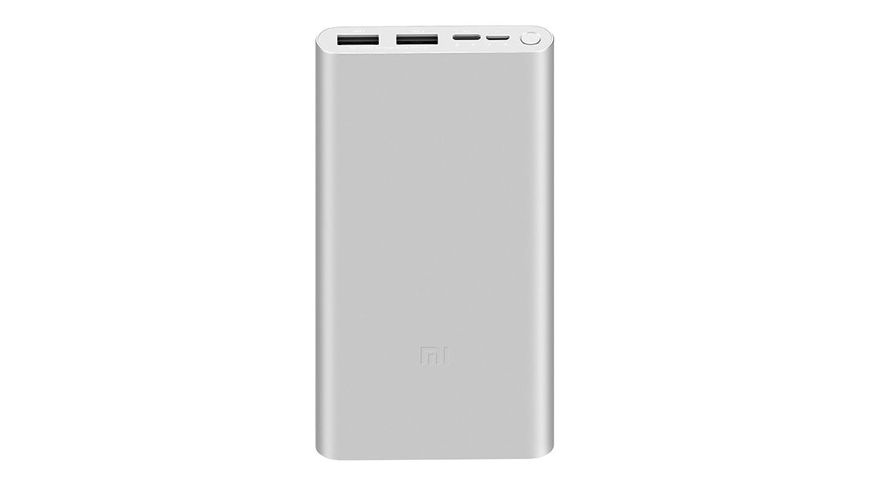 Power Bank Xiaomi Mi 3 NEW 10000mAh Fast Charge Silver 44894 фото