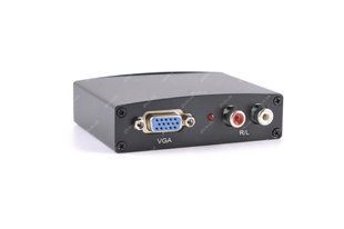 Адаптер (перехідник) VGA - HDMI + R/L VGA-HDMI + 2xRCA DC-5V 50015 фото