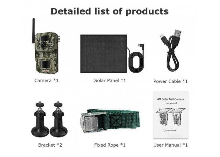 4G фотопастка SECTEC ST-HC809 (7800mAh, Сонячна панель) 00-00078349 фото