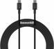 Кабель BASEUS SUPERIOR SERIES FAST CHARGING DATA CABLE TYPE-C TO TYPE-C 100W 2M BLACK 49810 фото 1