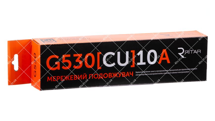 Фільтр мережевий Ritar G530CU 5 розеток 3 метри сірий 44107 фото