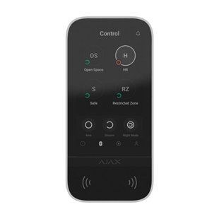 Ajax Superior KeyPad TouchScreen Fibra ASP black дротова сенсорна клавіатура 00-00079117 фото
