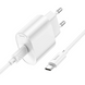 HOCO C109A Fighter single port PD20W charger set(C to C) White Сетевое зарядное устройство с кабелем 00-00078816 фото 3