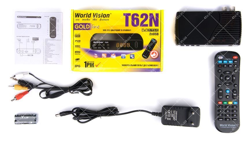 World Vision T62N Dolby Digital DVB-T2 41335 фото