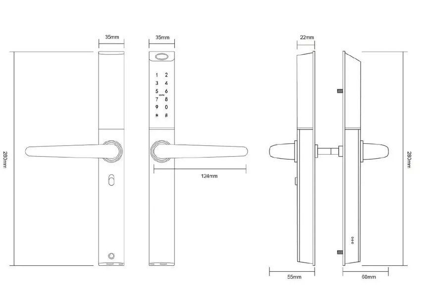 Розумний замок SEVEN LOCK SL-7763BF white 00-00077755 фото