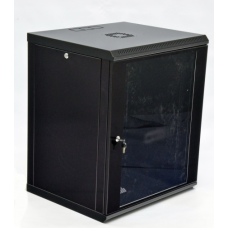 Шафа серверна 19"12U, 600x600x640мм економ,акрилове скло, чорний 49860 фото