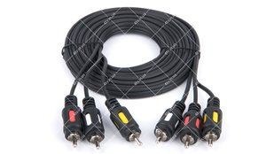 Кабель 3RCA-3RCA ATcom 3 метри покращений 27752 фото