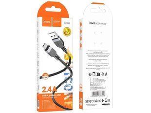 Кабель HOCO X109 Energy silicone charging data cable Micro (L=1M) Black 00-00078521 фото
