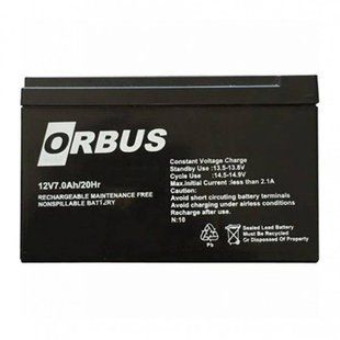 Батарея акумуляторна ORBUS AGM OR1270 12V 7Ah 47699 фото